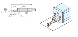 Détecteur Mitutoyo 178-383 178-384 178-385 178-386 178-387 178-388 178-390 pour testeur de rugosité de surface SJ-210 SJ-310 - Product Image 1