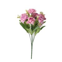 Bouquet de roses artificielles en gros – Composition décorative pour mariage et décoration murale – Bouquet de fleurs artificielles
