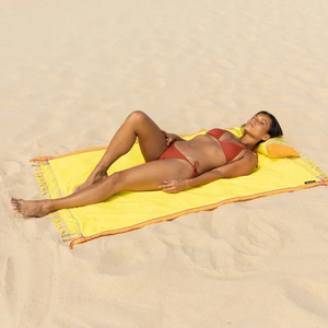 Almohada de Playa Portátil, Resistente y Fácil de Limpiar, Lona Impermeable con Interior de PVC Extraíble, Soporte para el Cuello para Viajes al Aire Libre y Playa - Product Image 5