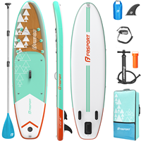Planche de SUP gonflable en PVC premium, pression maximale 15 PSI, capacité 350 lbs, tissu Drop Stitch durable pour utilisation en mer, lac et rivière