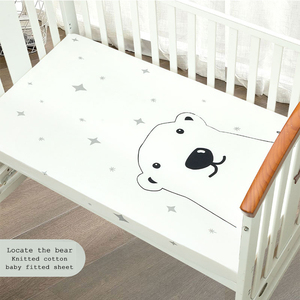 Drap-housse imprimé motif animal d'hiver personnalisé couette pour bébé tricoté tissé mousseline de coton matériau de tissu optimal - Product Image 5