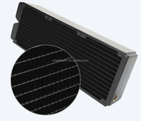 Radiateur à double canal d'eau épaissi en cuivre refroidi par eau multi-spécifications 80/120/240 mm