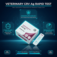Kit rapide certifié ISO13485, 99% de précision, antigène du rotavirus canin CRV Ag, or colloïdal, 1 test ou 25 tests