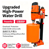 Machine de forage électrique entièrement automatique 220V pour béton, outils de carottage pour murs et routes 250/300/500mm, personnalisable en usine
