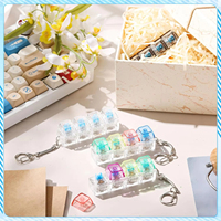 Custom Cat Switch Keycap Acrylic Eco-friendly Cartoon Keychain with Logo Design DIY Keyboard Keychain for Stress Relief
