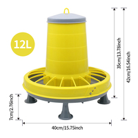 Mangeoire automatique en plastique pour poulets, canards, oies, oiseaux, cailles, pigeons, 9L, 12L, 20L, 22L, seau d'alimentation pour volailles