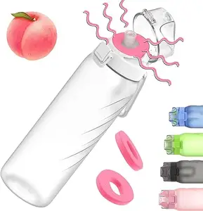 2023 BPA Free Fruit Fragrance Sports Drinking Water Bottle Fruit Flavor Water Air Scented With Flavor Pod Cups