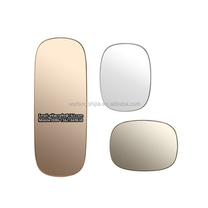 Gương Tròn Không Khung Màu Xám Và Đồng Bán Chạy Thiết Kế Lớn Gương Trang Trí Tường Phòng Tắm Hình Bán Nguyệt 60x60 - Product Image 6