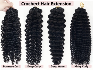 Wholesale Manufacturer 12A Virgin Hair <b>Extension</b> Feathering Tip Curly Human Crochet Braiding Human Hair Bundles for Women - Product Image 6