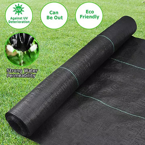 Toile tissée en PP noire et verte / Barrière anti-mauvaises herbes / Tapis de contrôle des adventices / Couverture de sol écologique - Product Image 4