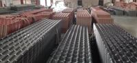 Tuiles de toit en PVC ASA bambou à l'attrait esthétique, garantie 5 ans, épaisseur 2,3 mm, pour hôtels, villas, ateliers extérieurs, stock disponible