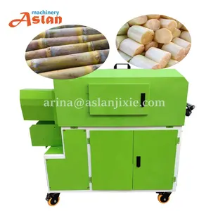 Factory supply automatic electric sugarcane peeling and cutting machine