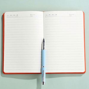 Custom A5 Leather Journal Notebook Cover with Portable Phone Pocket Card Holder Education/Agency/Insurance <b>Paper</b>-for Promotions - Product Image 2