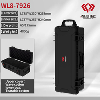 Étanche Multi-fonction PP IP67 Crashworthiness Long Gun case Antichoc Hard Gun case Boîte à outils en plastique avec mousse de coupe