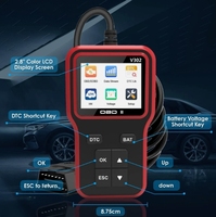 Lector de Códigos OBD2, Detector de Fallas del Motor, Escáner de Diagnóstico de Automóviles, Herramienta de Diagnóstico de Batería, Dispositivo de Diagnóstico 12-24V Windows V302