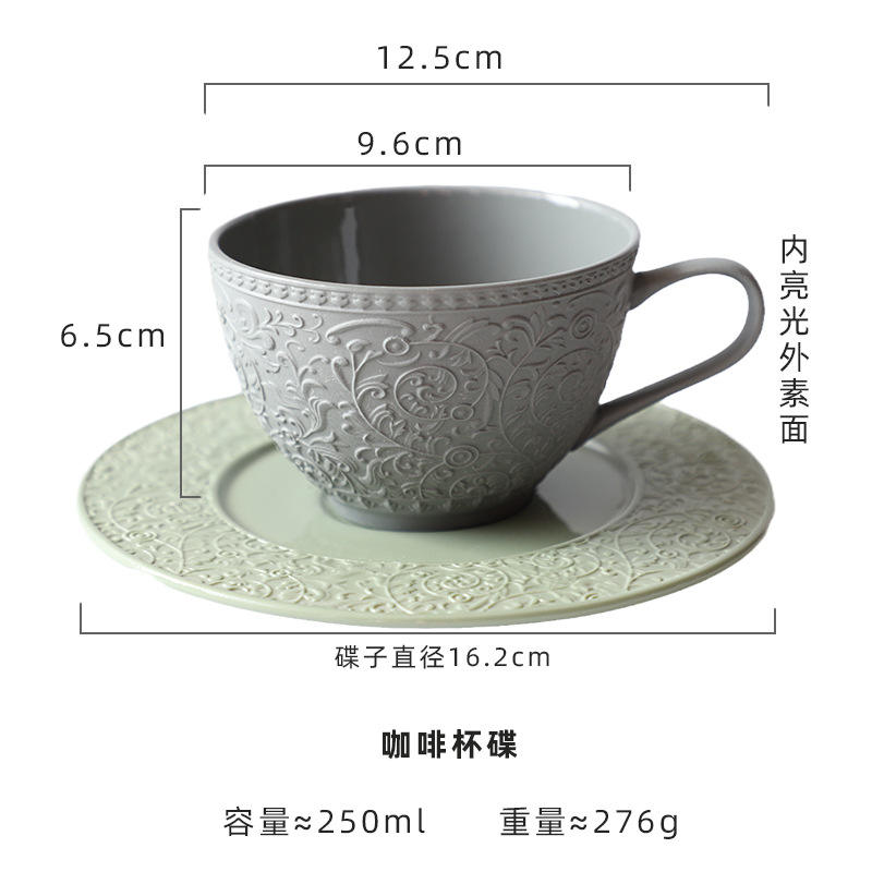 A cup and saucer