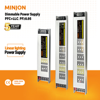 Driver LED 12V MINJON à haute efficacité 94% pour éclairage, mince, 220V AC-DC, tension constante 200W, variateur industriel stable pour usage unique