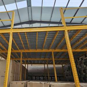 גואנגדונג פושאן מחסן מחסן קומותיים+מדפים קומותיים פלדה מותאמת אישית עם מתלים התקנה קלה - Product Image 1