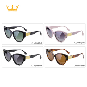Nouvelles Lunettes de Soleil Polarisées 2025 Style Œil de Chat en Métal et Acétate de Haute Qualité, Unisexe, TAC, pour l'Extérieur, Tendance MA1454 avec Boîte - Product Image 3