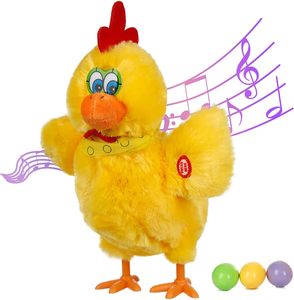 Juguete <span class=keywords><strong>de</strong></span> Pollo Eléctrico, Peluche <span class=keywords><strong>de</strong></span> Pollo que Pone Huevos y Baila con Sonido y Música - Product Image 1