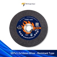 Disque de coupe Tulong 100 pour meuleuse d'angle, métal, acier inoxydable, 107, liant en résine, épaisseur 1,2 mm