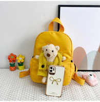 Nouveau sac à dos pour enfants, sac à dos de maternelle, sac à dos ours en peluche dessin animé pour garçons et filles