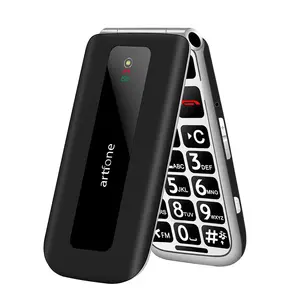 Новое поступление, откидной телефон artfone F20, 2 г, мобильный телефон для пожилых людей, мобильный телефон для пожилых людей, большая кнопка, новый продукт