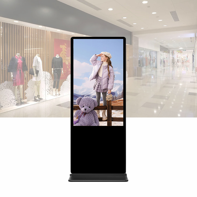 49 Inch Floor Standing Digital Poster Split Screen LCD Display with SDK for Hotel Lobby and Shopping Mall Advertising