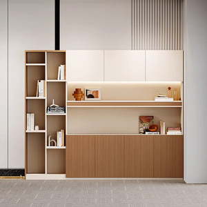 Meubles de bureau en bois au design moderne et luxueux, armoires de classement mobiles, système d'étagères mobiles pour ateliers, armoires de classement MFC - Product Image 2