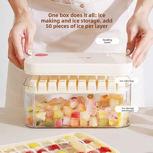 Molde para Cubitos de Hielo Flexible, de Grado Alimenticio, Gran Capacidad, Congelación Rápida, Fácil de Desmoldar, Diseño Atractivo - Product Image 3