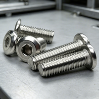Vis à cloison sèche en acier inoxydable M4-M8, tête plate, 10mm/25mm, finition naturelle, système de mesure impérial/métrique, ODM/OEM