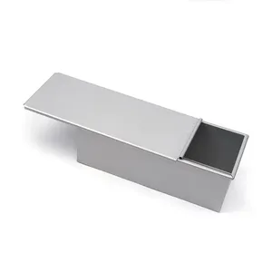 Molde Rectangular para <span class=keywords><strong>Pan</strong></span> Tostado de Acero Aluminizado de 330x130x115 mm, 1000 g, Molde para <span class=keywords><strong>Pan</strong></span> Pullman con Tapa - Product Image 1