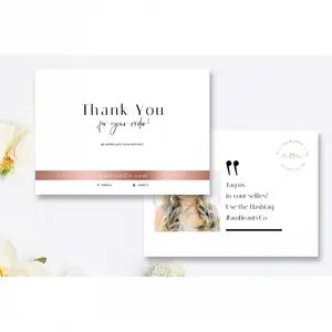 New Arrival Custom Design Greeting Card-Full Color Digital 'Thank You' Label Exclusive New Arrival Full Color Custom Design