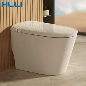 HLLI New Design Wc Intelligent Inodoro Toilet Bowl Bathroom Ceramic Automatic 1 Piece Smart Toilet