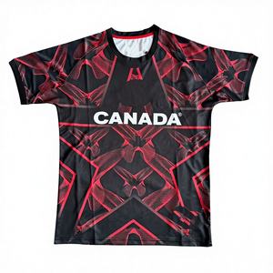 2627 Edisi Khusus Setelan Sepak Bola Poliester Bernapas dengan Lengan Pendek Desain Cetak untuk Musim Panas - Product Image 5