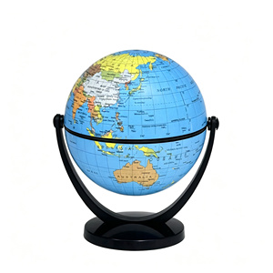 Mini Globo Terráqueo <span class=keywords><strong>de</strong></span> 10 cm, <span class=keywords><strong>Mapa</strong></span> <span class=keywords><strong>de</strong></span> PVC Azul, Base Giratoria <span class=keywords><strong>de</strong></span> ABS, Educativo, para Escritorio, en Caja <span class=keywords><strong>de</strong></span> Regalo Pequeña para Estudiantes y Niños - Product Image 1