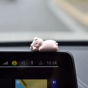Creative Lying Down Zoo Mini Figurine Resin <b>Car</b> Decoration Cute Cartoon Animal <b>Ornament</b> For Vehicle Interior Decor - Product Image 5