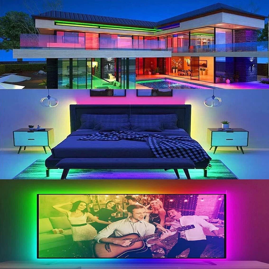 Custom 30leds/m 60leds/m 144leds/m SMD 5050 2812b Ws2812b Led Strip Light 5V RGBIC IP20/IP65/IP67 Waterproof Led Strip · image 6