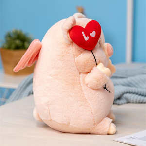 Juguete de Peluche de Algodón PP Personalizable al por Mayor, Cerdito Rosa de Peluche Suave para Aliviar el Estrés, Regalo para el Día de San Valentín - Product Image 5