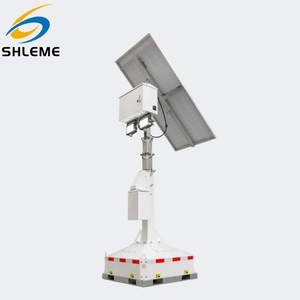 EXW Prix <span class=keywords><strong>Solar</strong></span> DC Power Lighting & Surveillance Tour de vidéosurveillance Tour de caméra extérieure solaire blanche - Product Image 2