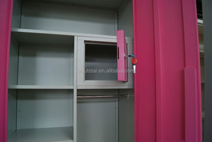 Armario Multifuncional de Perfil de Aluminio, Estructura KD Ensamblada, Armario de Hierro con Cerradura con Llave para Guardar Ropa - Product Image 5