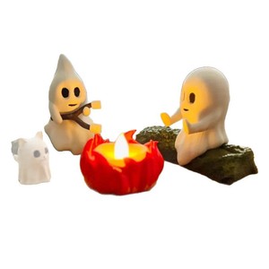 ของตกแต่งปาร์ตี้กองไฟผี 3 มิติ พิมพ์ลายด้วยเทคโนโลยี 3D พร้อมไฟประดับ สำหรับตกแต่งภายใน - Product Image 4