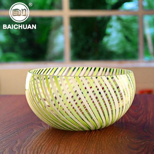 Bol en verre épais de style <span class=keywords><strong>scandinave</strong></span> moderne, transparent, créatif, pour la maison, plat incliné pour dessert, salade de fruits, <span class=keywords><strong>vaisselle</strong></span> jetable - Product Image 4