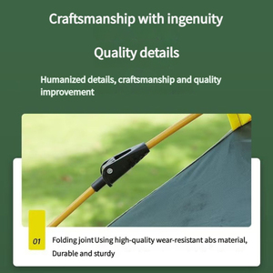<span class=keywords><strong>Tente</strong></span> de camping portable ultra légère à ouverture automatique à deux portes et deux fenêtres en matériau Oxford de haute qualité pour toutes les saisons - Product Image 4