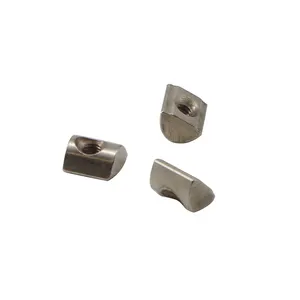 European Standards Nickel-plated M4 button head T Slot Sliding Nut roll in t nut for 20x20 30x30 T Slot Aluminum Extrusion#5407