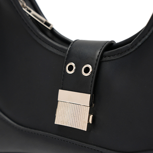 Bolso de Hombro Personalizado para Mujer, Impermeable, Estilo Inglés Vintage, con Solapa, Diseño de Letras con Logotipo Impreso, Bolsillo con Cremallera - Product Image 4