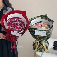 Nouveau Papier Cadeau de Noël 2026, Matériau Imperméable DIY pour Cadeaux de Réveillon, Pommes, Boîtes Cadeaux et Bouquets de Fleurs