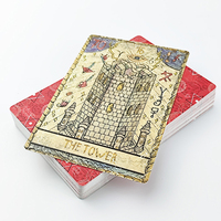 Impression directe d'usine, jeu de cartes de tarot personnalisé de 78 pièces, de haute qualité, écologique, durable, avec un design personnalisé et un matériau en papier