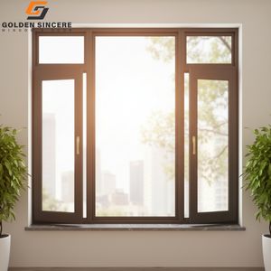 Fenêtres à battants en aluminium de haute qualité pour villa moderne GS, fenêtres extérieures en verre durables - Product Image 4