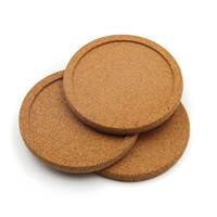 Sous-verres en liège personnalisés HOT, forme ronde, sous-verres en liège pour bière avec support, gravure au laser, impression de logo, sous-verres en liège carrés pour vin